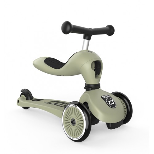 Scoot & Ride Παιδικό Πατίνι με Κάθισμα Highwaykick 1 Olive 00001